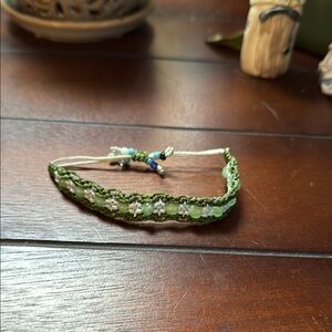 Green Beaded Bracelet